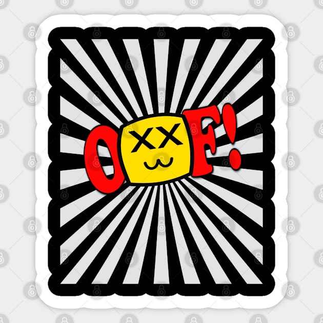 Funny Oof Video Game Noob Gift Sticker by JPDesigns